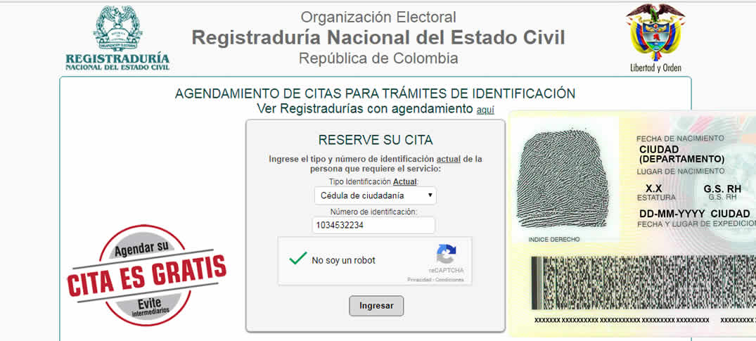 Cédula De Ciudadanía Colombiana  