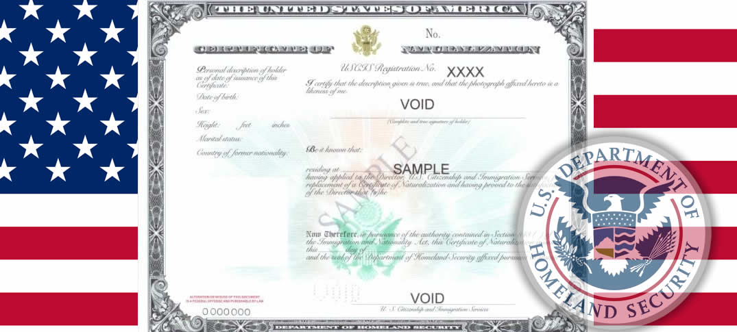 Nuevo Certificados De Ciudadanía y Naturalización 