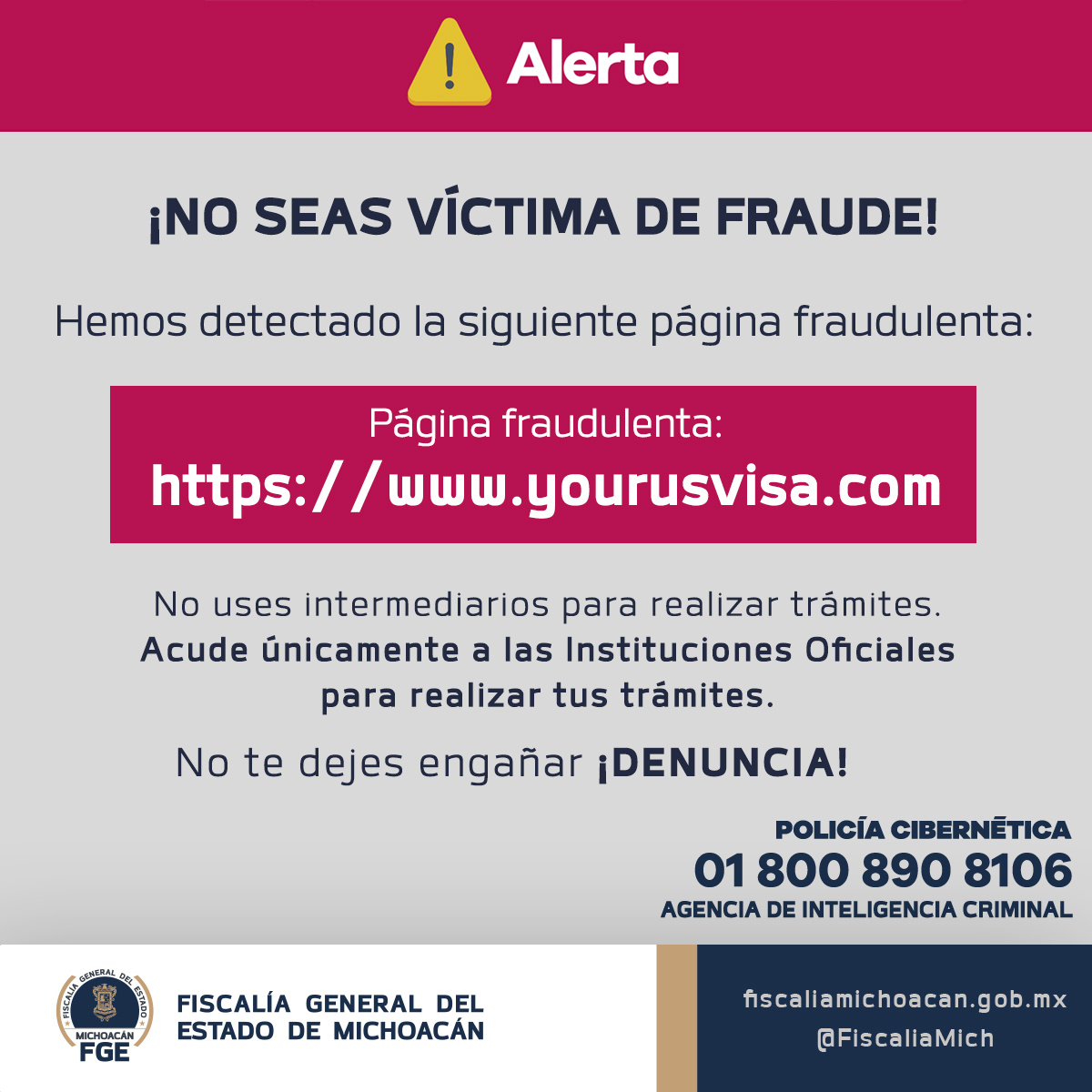 Sitio Web Fraudulento 