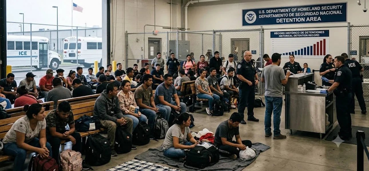 ICE bate récord de detenciones en junio de 2026