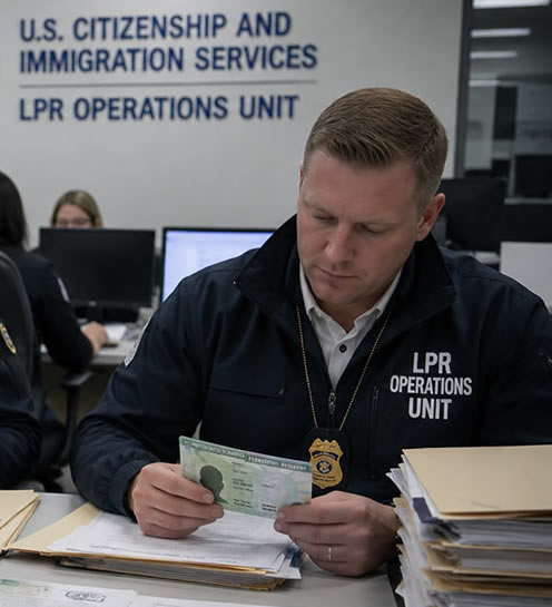 La Nueva Unidad que Revisa tu Tarjeta Verde (Green Card)