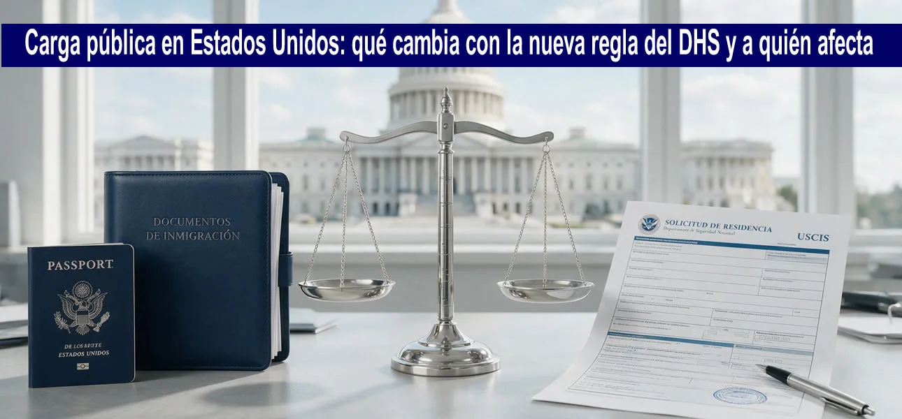 Nueva regla de Carga Pública 2026 para Green Card y USCIS