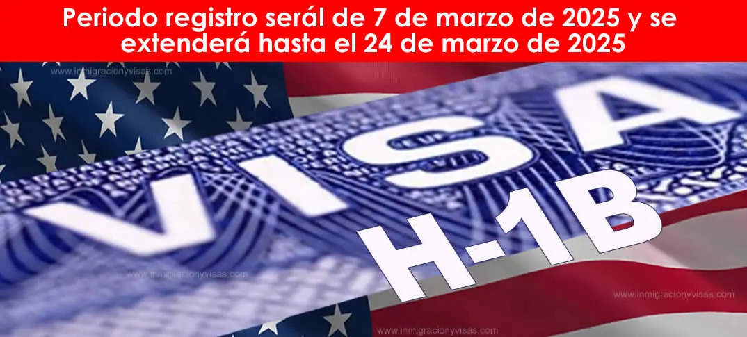 Período de registro viusas H1B 2026