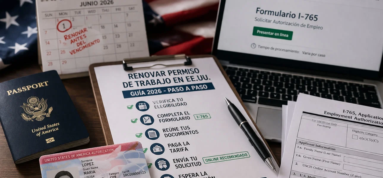 Cómo renovar el permiso de trabajo en Estados Unidos en 2026