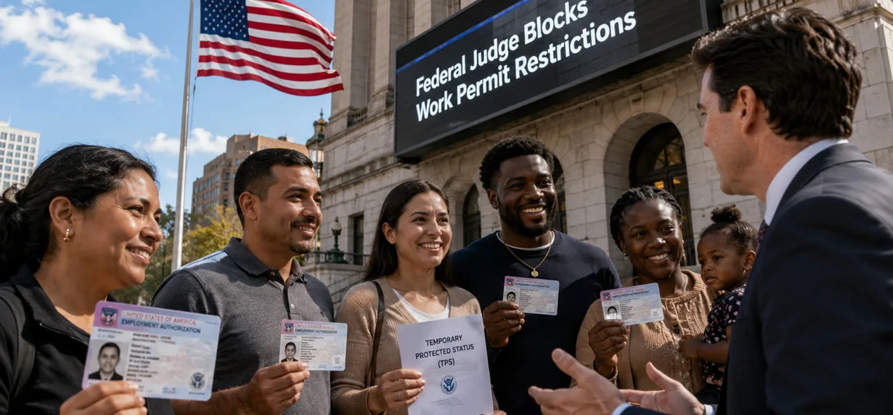 Juez bloquea plan de Trump para retirar permisos de trabajo a beneficiarios del TPS