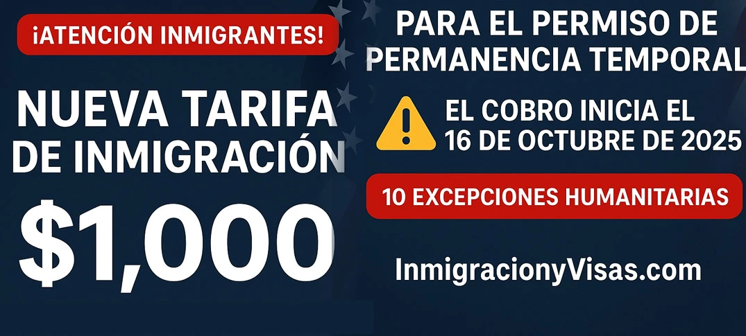Nueva Tarifa de USD 1,000 para el Permiso de Permanencia Temporal
