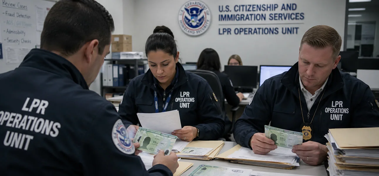 La Nueva Unidad que Revisa tu Tarjeta Verde (Green Card)