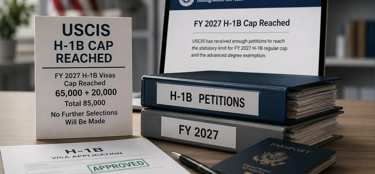 USCIS Anuncia que el Cupo H-1B 2027 Está Completo
