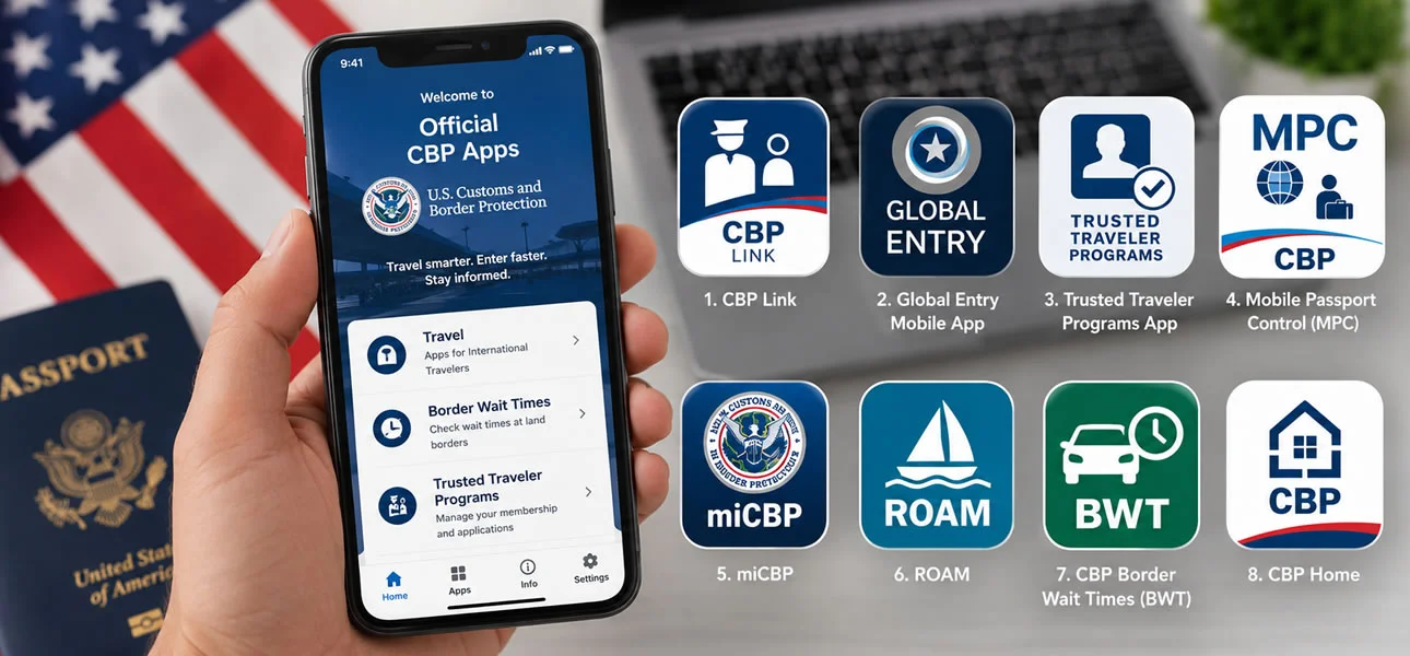 aplicaciones oficiales que debe descargar antes de viajar a Estados Unidos