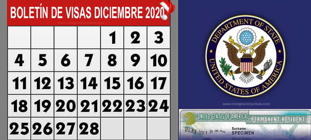 Boletín De Visas Diciembre 2020
