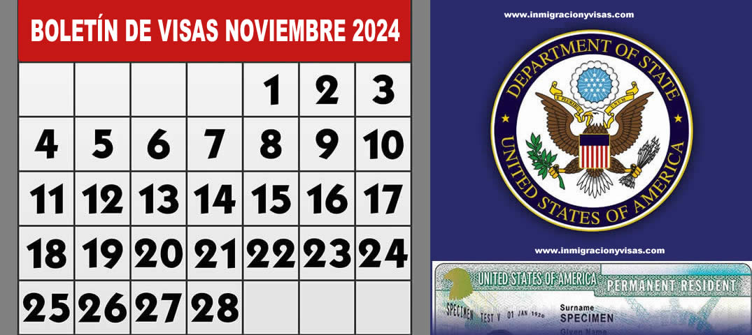 Boletín De Visas Noviembre 2024 