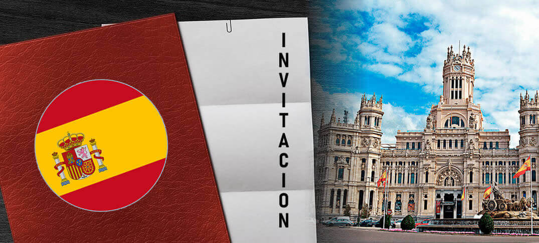 carta de invitación para viajar España