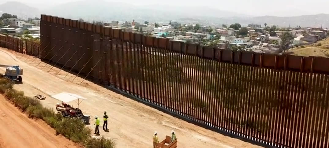 Avanza construcción de Muros Fronterizos