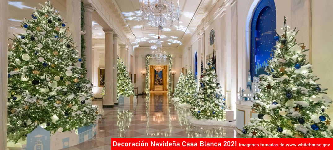 decoracion navideña de la Casa Blanca 2021