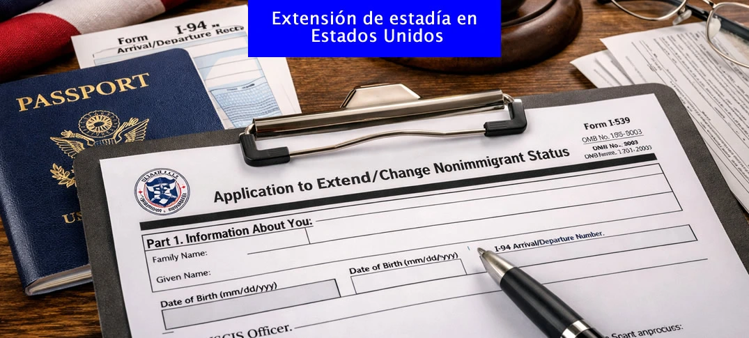cómo pedir extensión de estadía Estados Unidos 