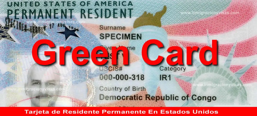 Cantidad de Green Card por países 