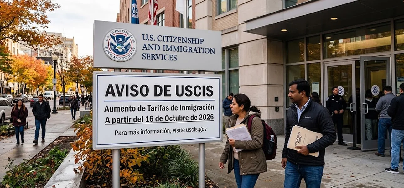 USCIS aumenta las tarifas de inmigración desde el 16 de octubre de 2026 para asilo, TPS, permisos de trabajo y parole