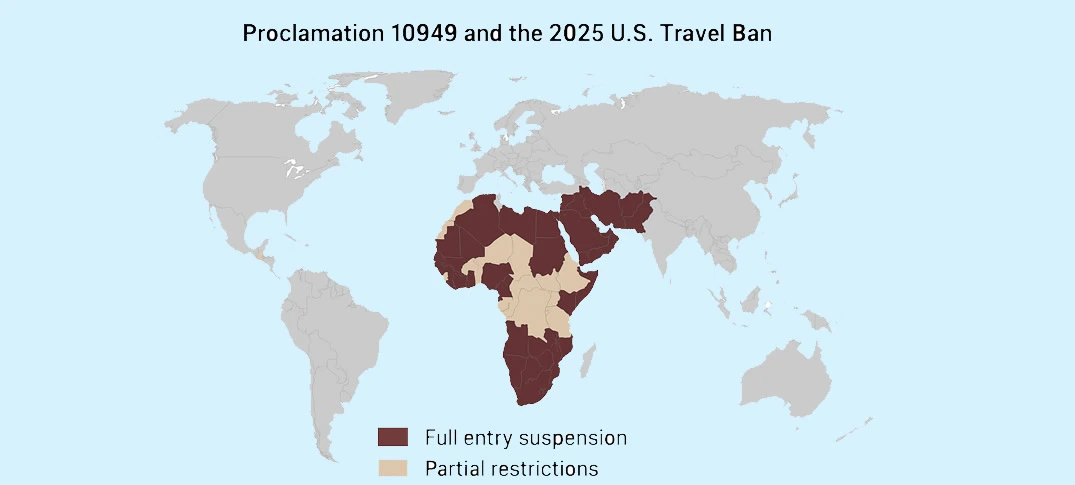 12 Countries with Total Ban and 7 with Partial Restrictions
